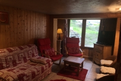 The lounge area of the chalet